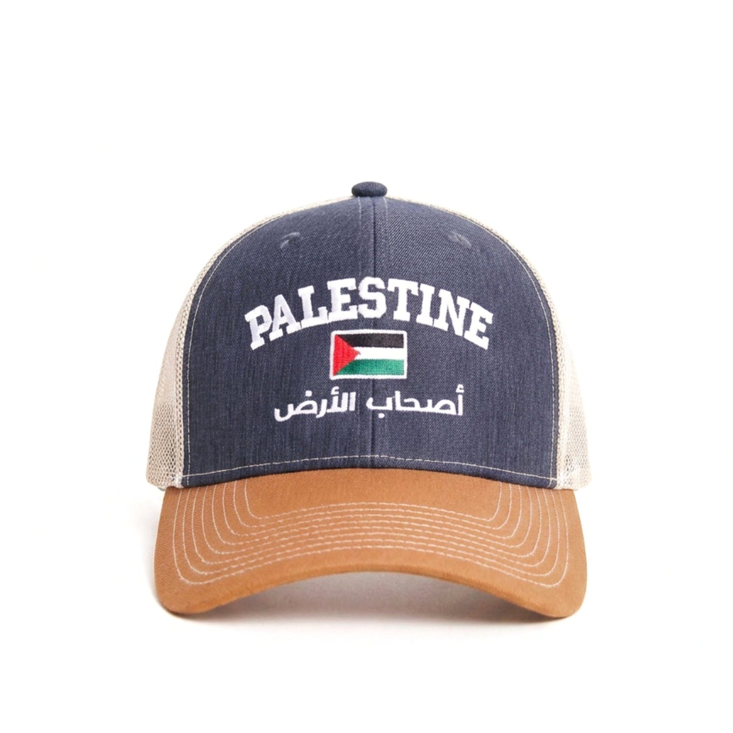 The Land Owners Trucker Cap Wear The Peace Dad Caps Denim Khaki