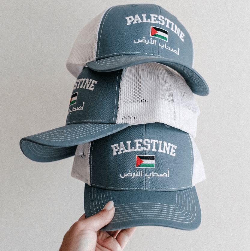 The Land Owners Trucker Cap Wear The Peace Dad Caps Slate