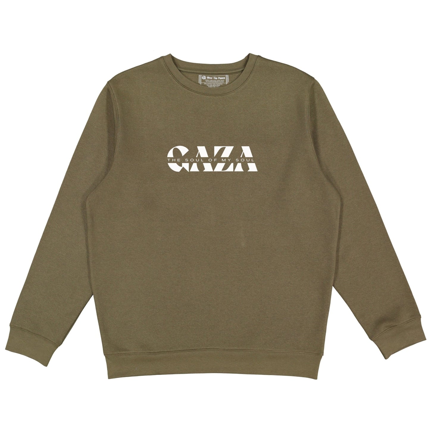 The Soul Of My Soul Crewneck Wear The Peace Crewnecks Olive S