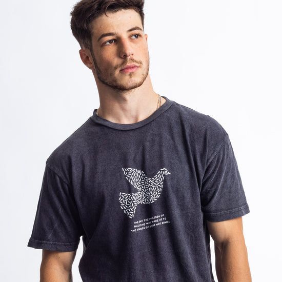 The Sounds Of Birds Tee Wear The Peace Short Sleeves Vintage Black S