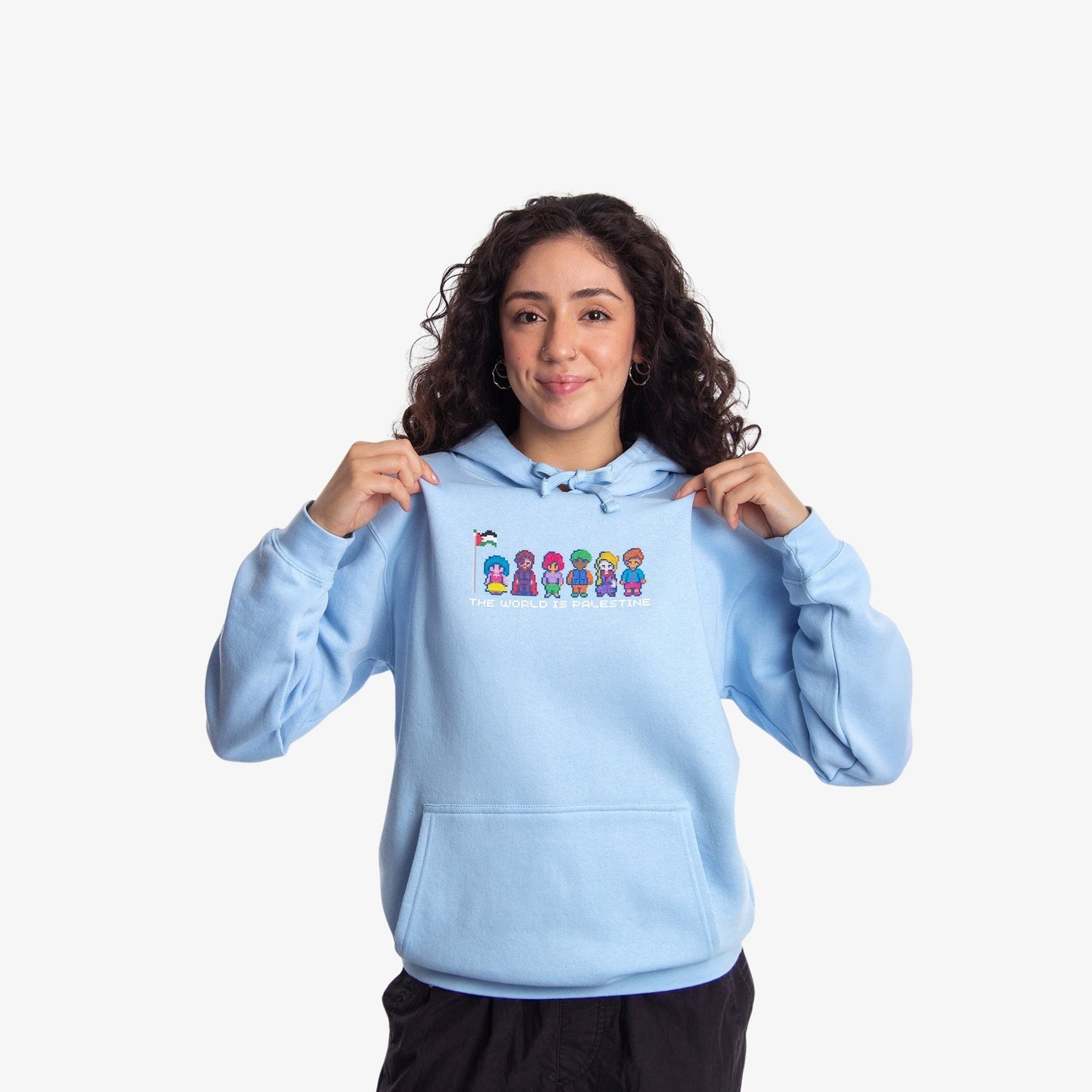 The World Is Palestine Hoodie Wear The Peace Hoodies S