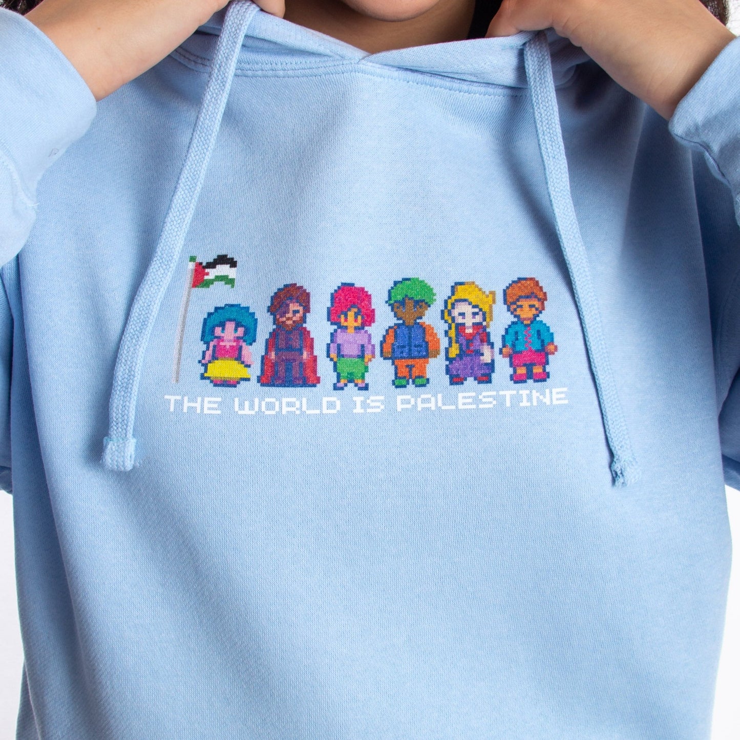 The World Is Palestine Hoodie Wear The Peace Hoodies S