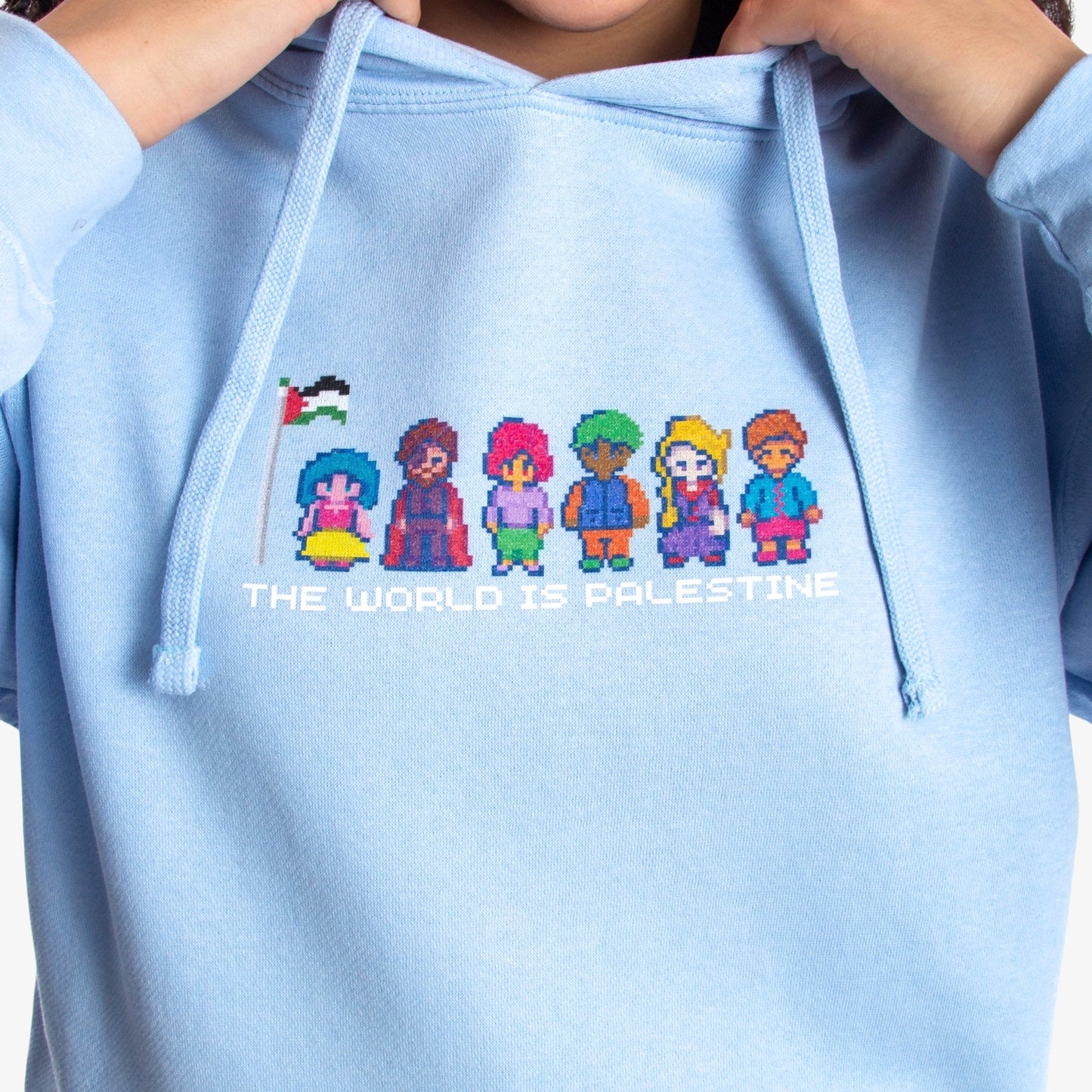 The World Is Palestine Hoodie Wear The Peace Hoodies S