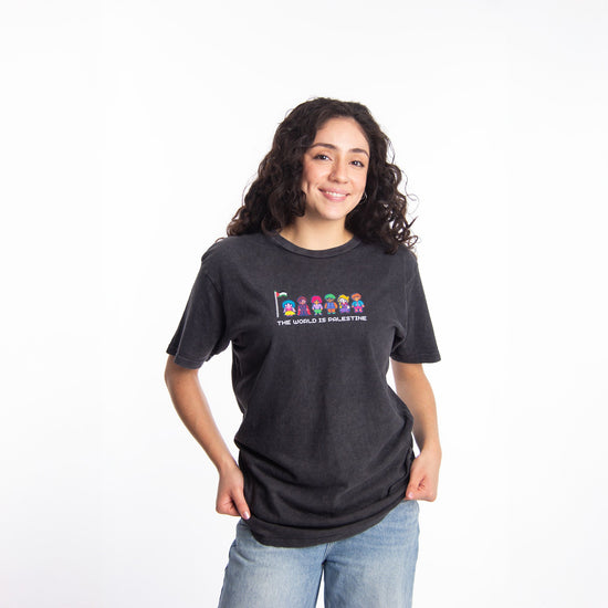 The World Is Palestine Tee Wear The Peace Short Sleeves S