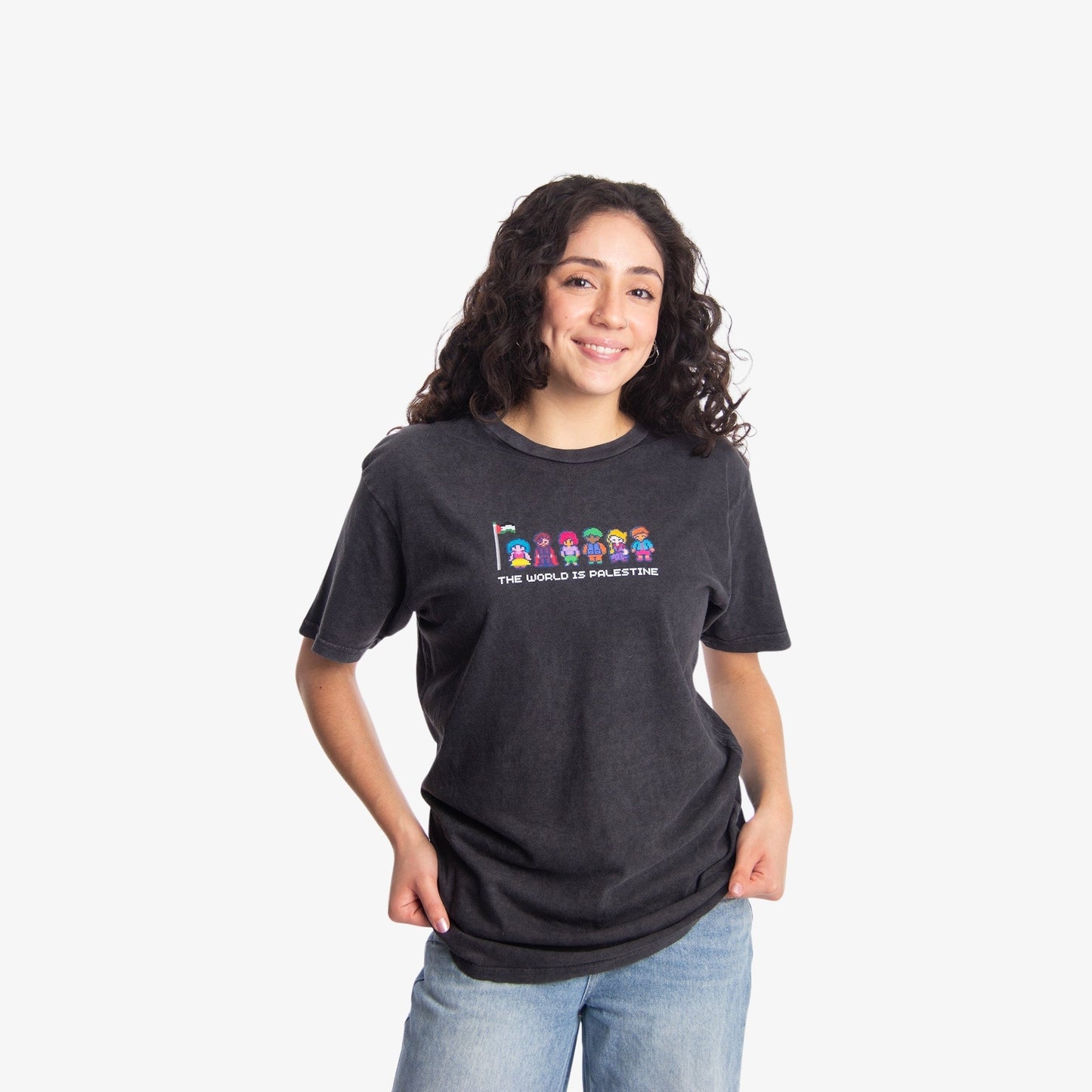 The World Is Palestine Tee Wear The Peace Short Sleeves S