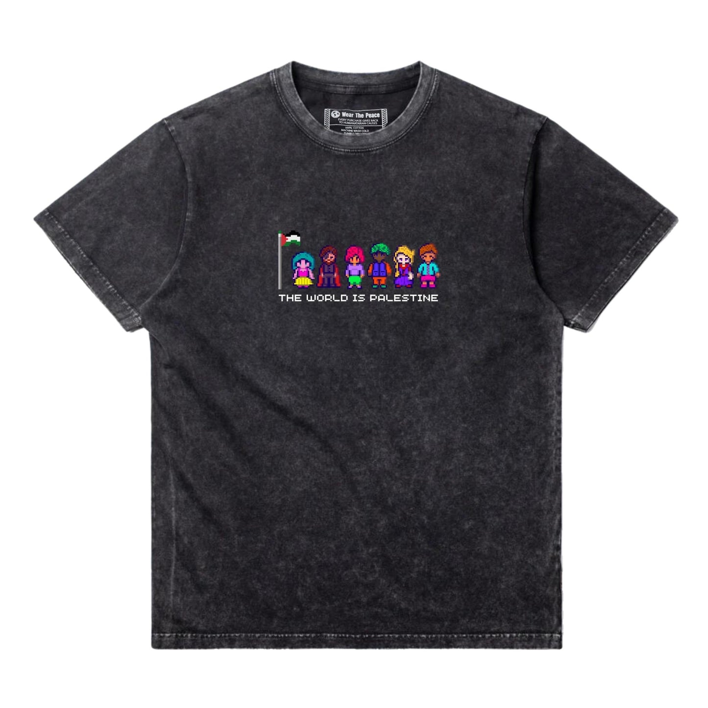 The World Is Palestine Tee Wear The Peace Short Sleeves S