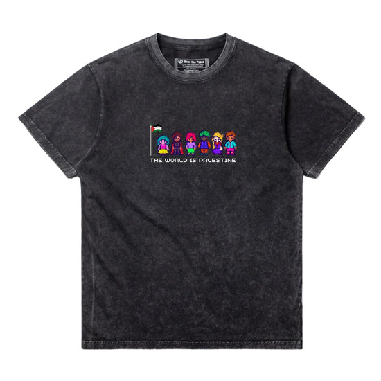 The World Is Palestine Tee Wear The Peace Short Sleeves S