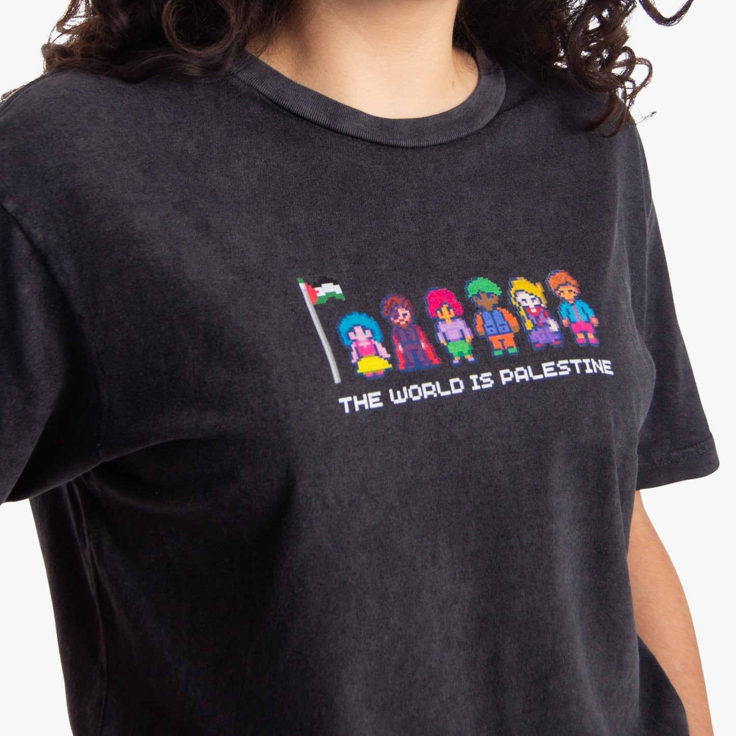 The World Is Palestine Tee Wear The Peace Short Sleeves S