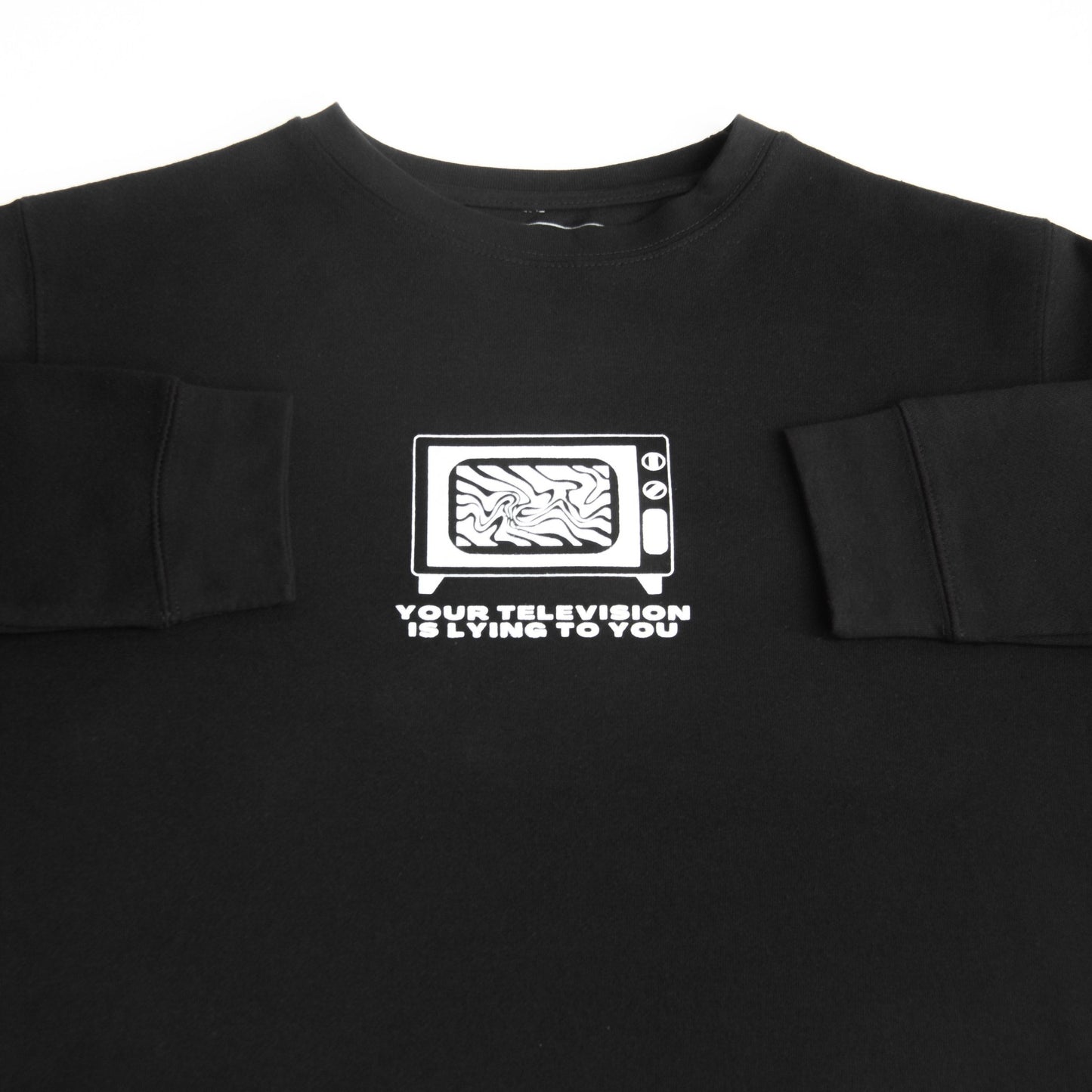 TV Is Lying To You Crewneck Wear The Peace Crewnecks S