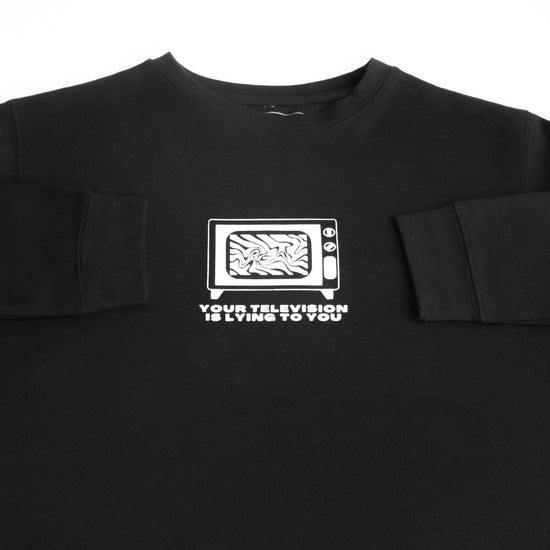 TV Is Lying To You Crewneck Wear The Peace Crewnecks S