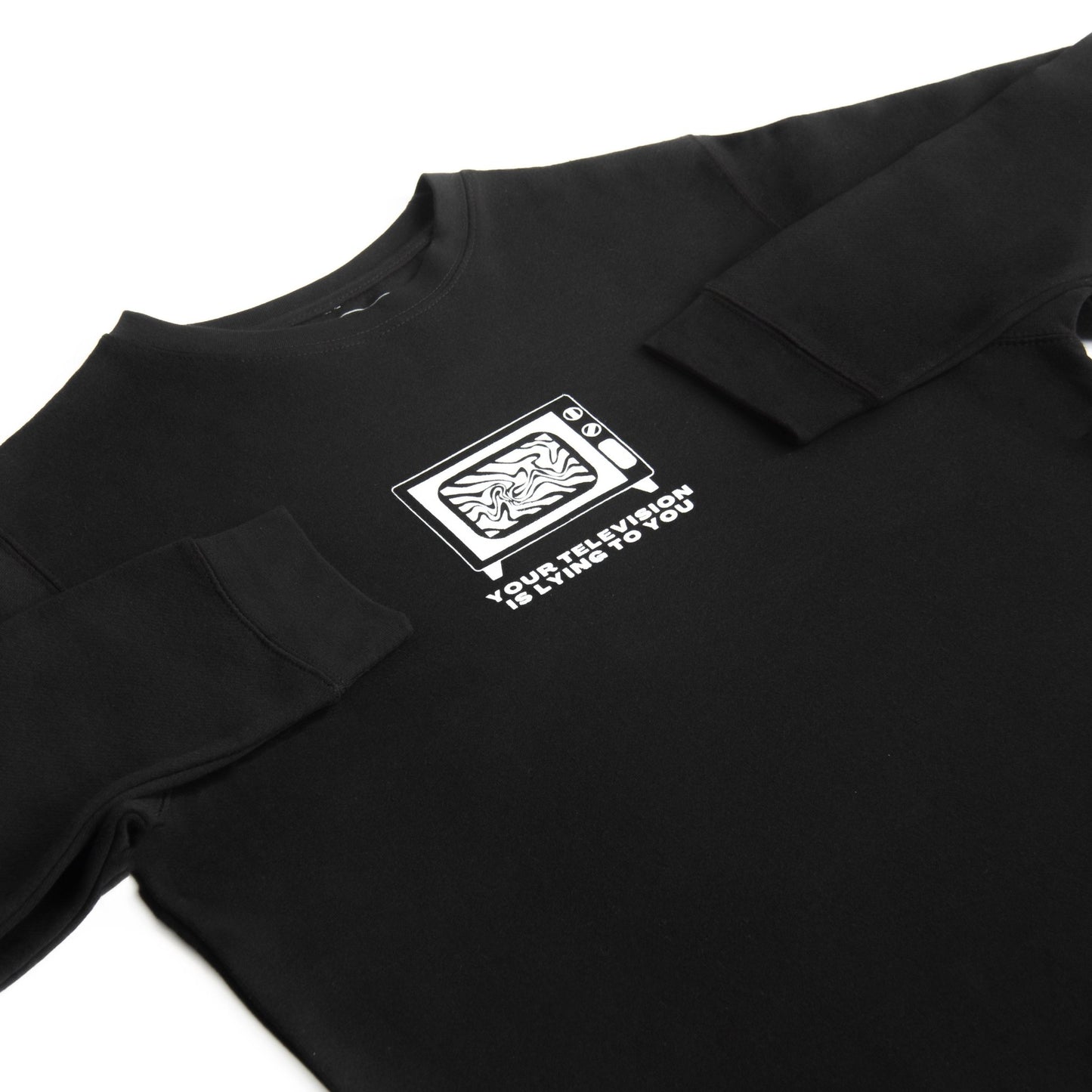 TV Is Lying To You Crewneck Wear The Peace Crewnecks S