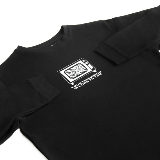 TV Is Lying To You Crewneck Wear The Peace Crewnecks S