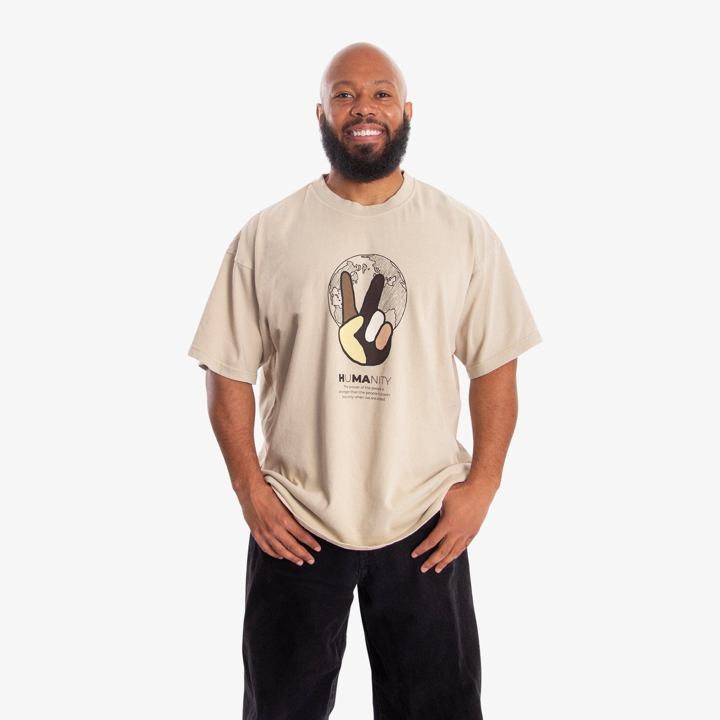 Unity Heavyweight Tee Wear The Peace Short Sleeves S