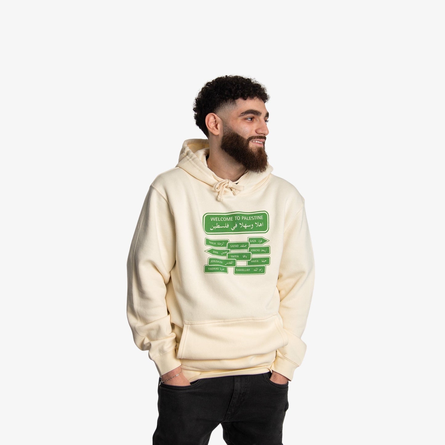 Welcome To Palestine Hoodie Wear The Peace Hoodies S