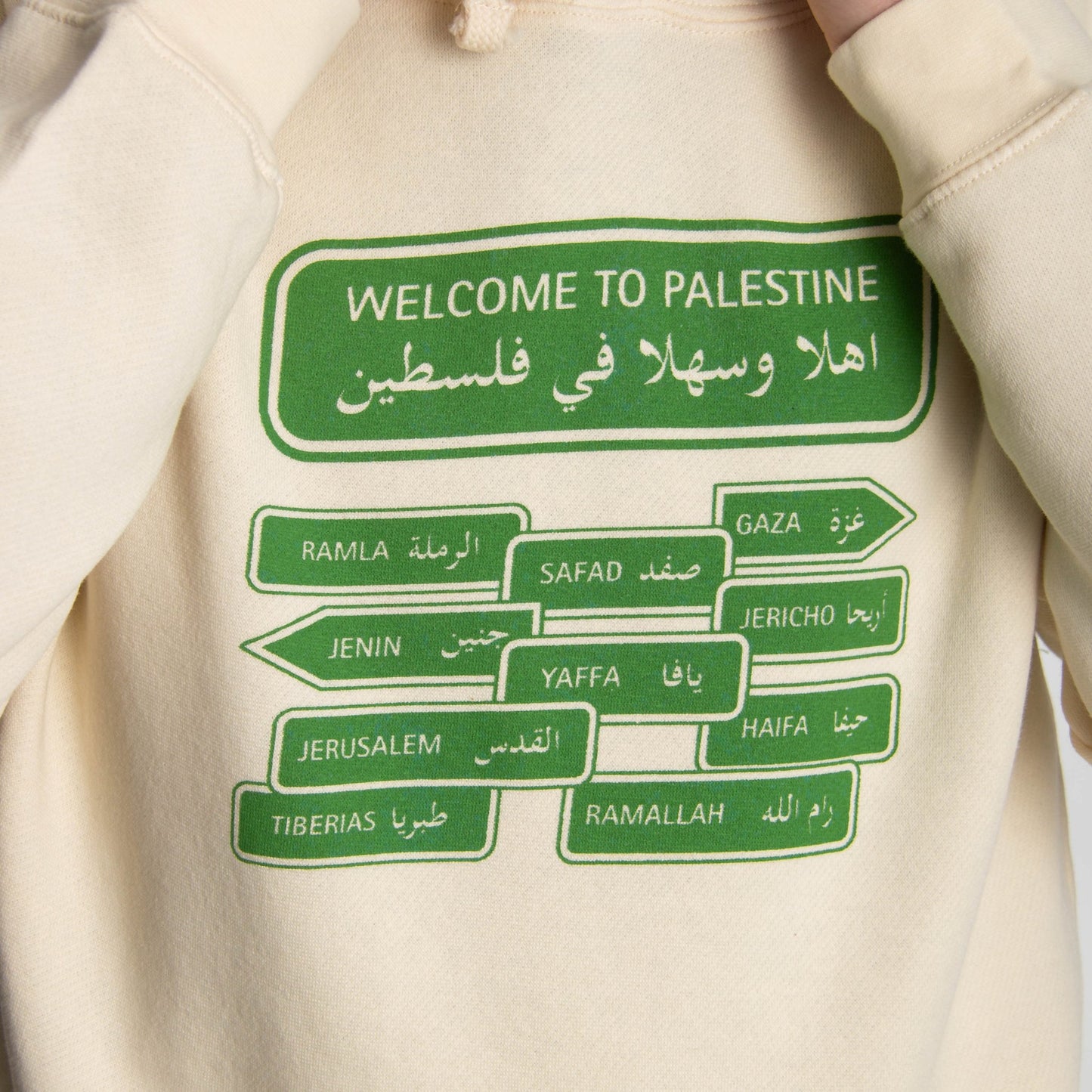 Welcome To Palestine Hoodie Wear The Peace Hoodies S