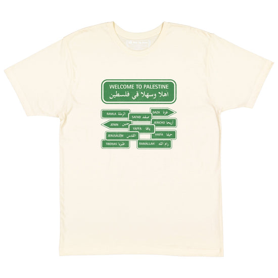 Welcome To Palestine Tee Wear The Peace Short Sleeves S