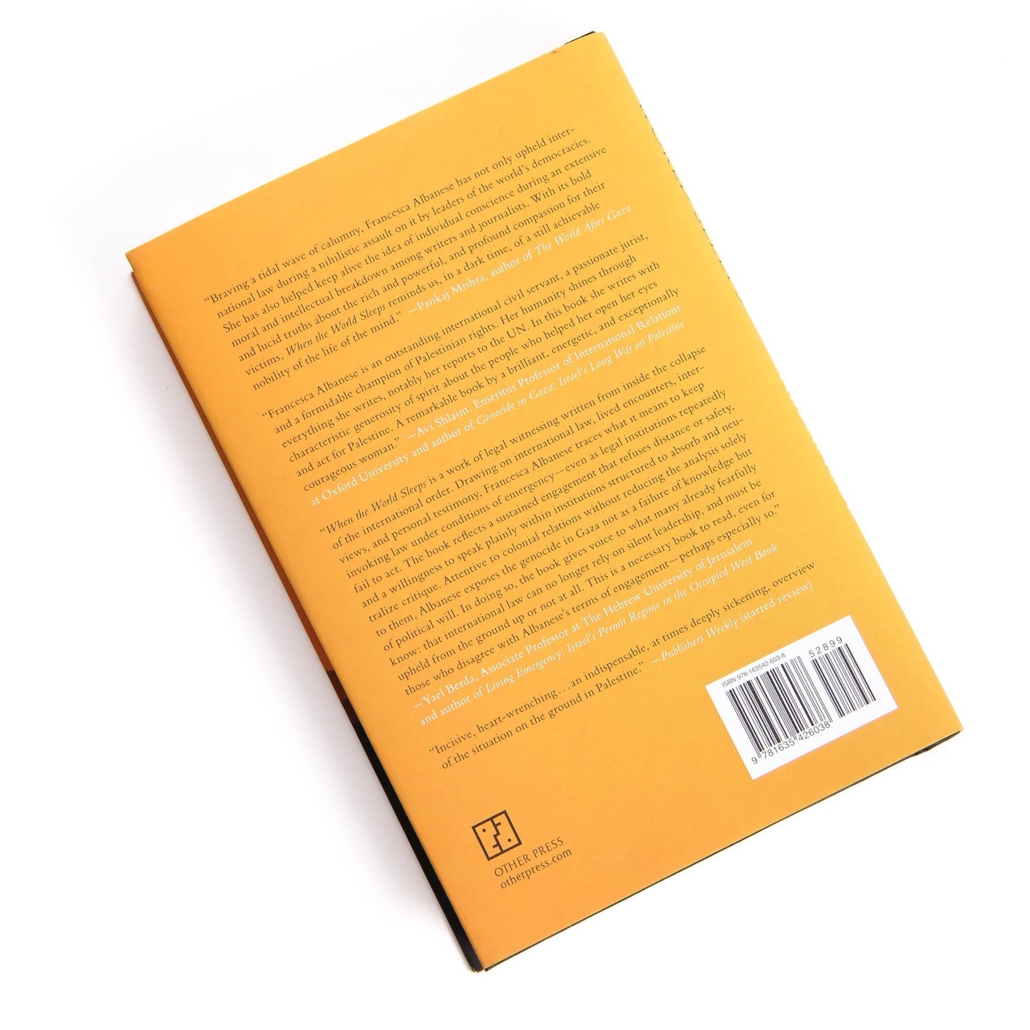 When The World Sleeps | Francesca Albanese Wear The Peace Book