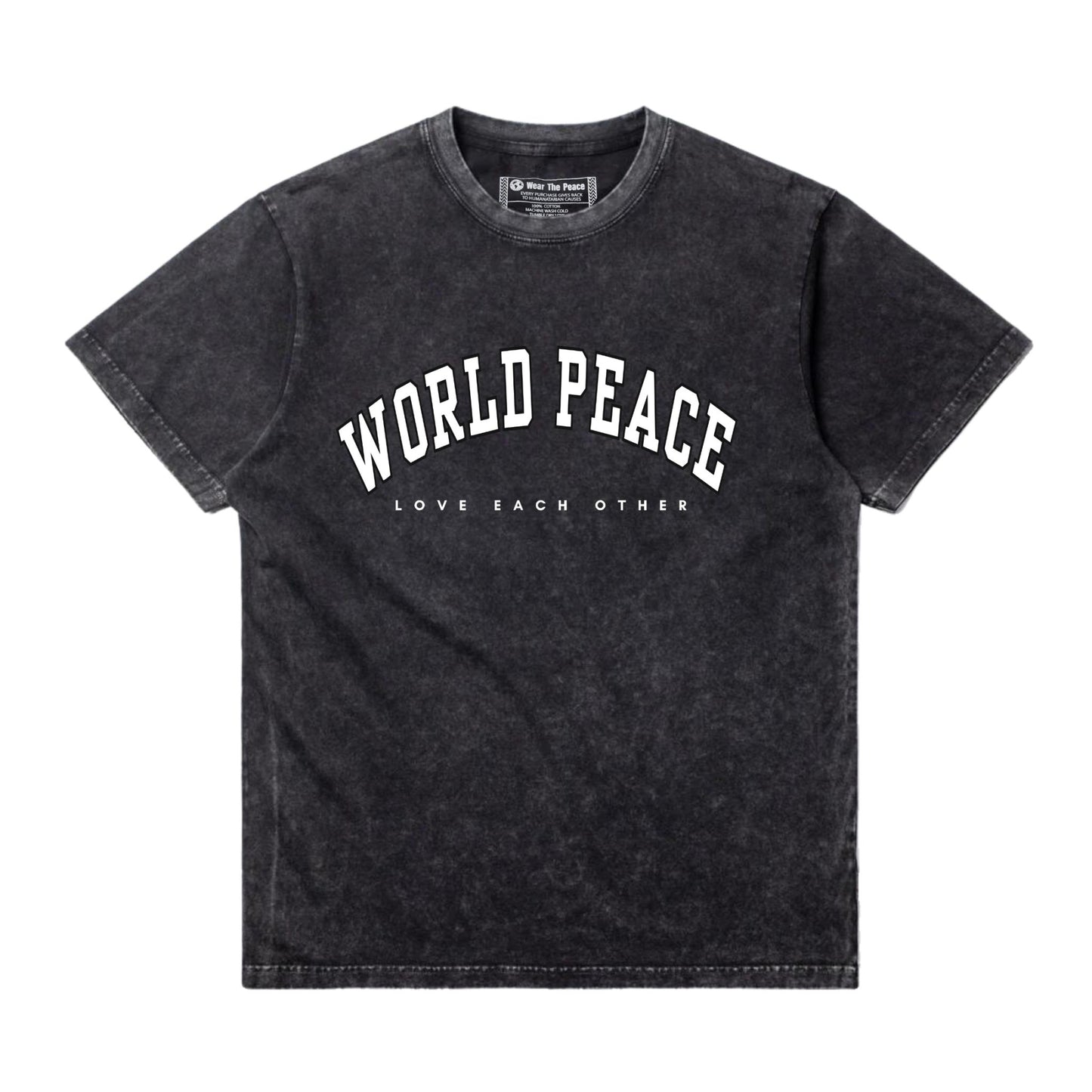 World Peace Vintage Tee Wear The Peace Short Sleeves Vintage Denim S