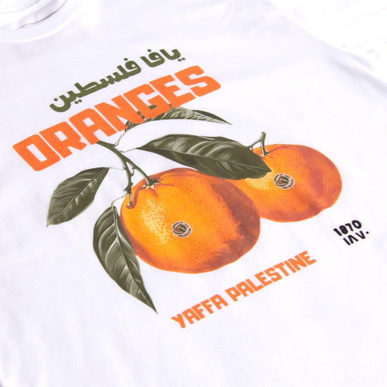 Yaffa's Oranges Tee Wear The Peace Short Sleeves S