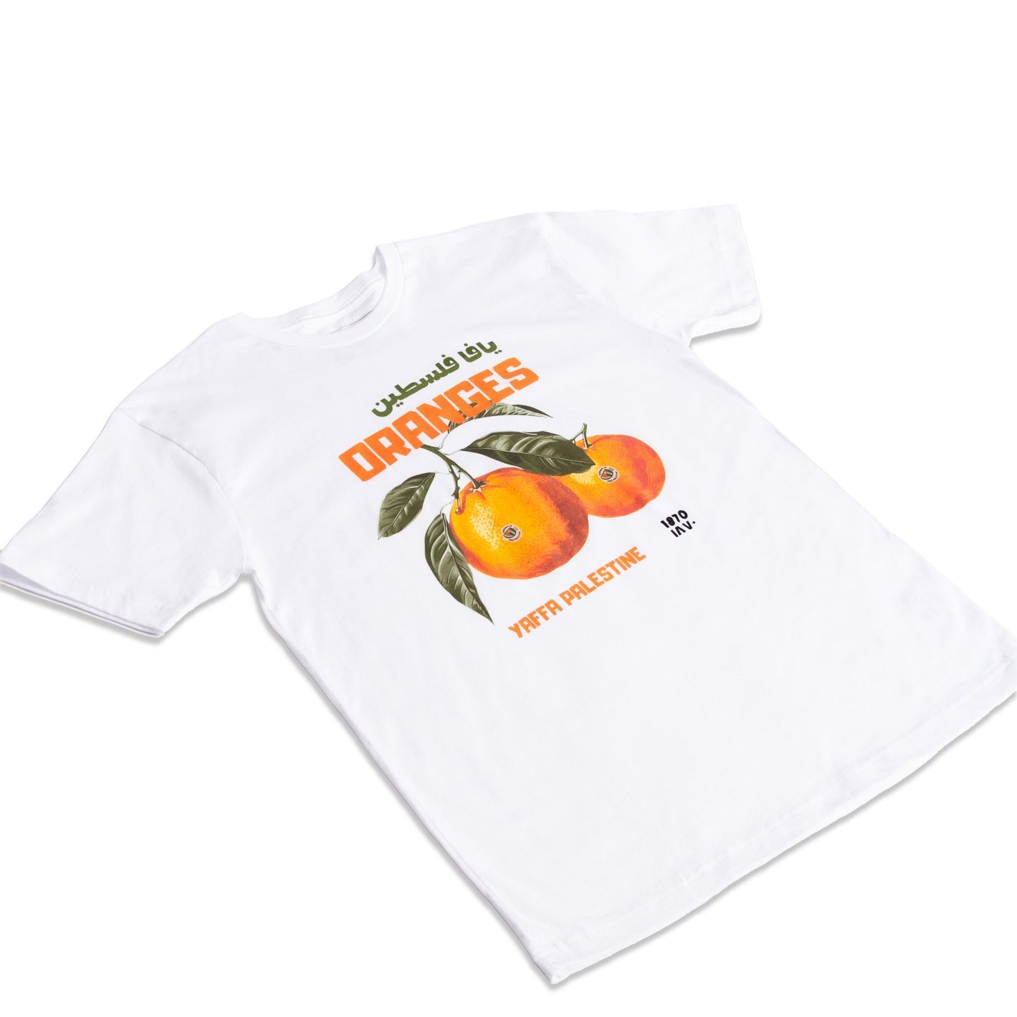 Yaffa's Oranges Tee Wear The Peace Short Sleeves S