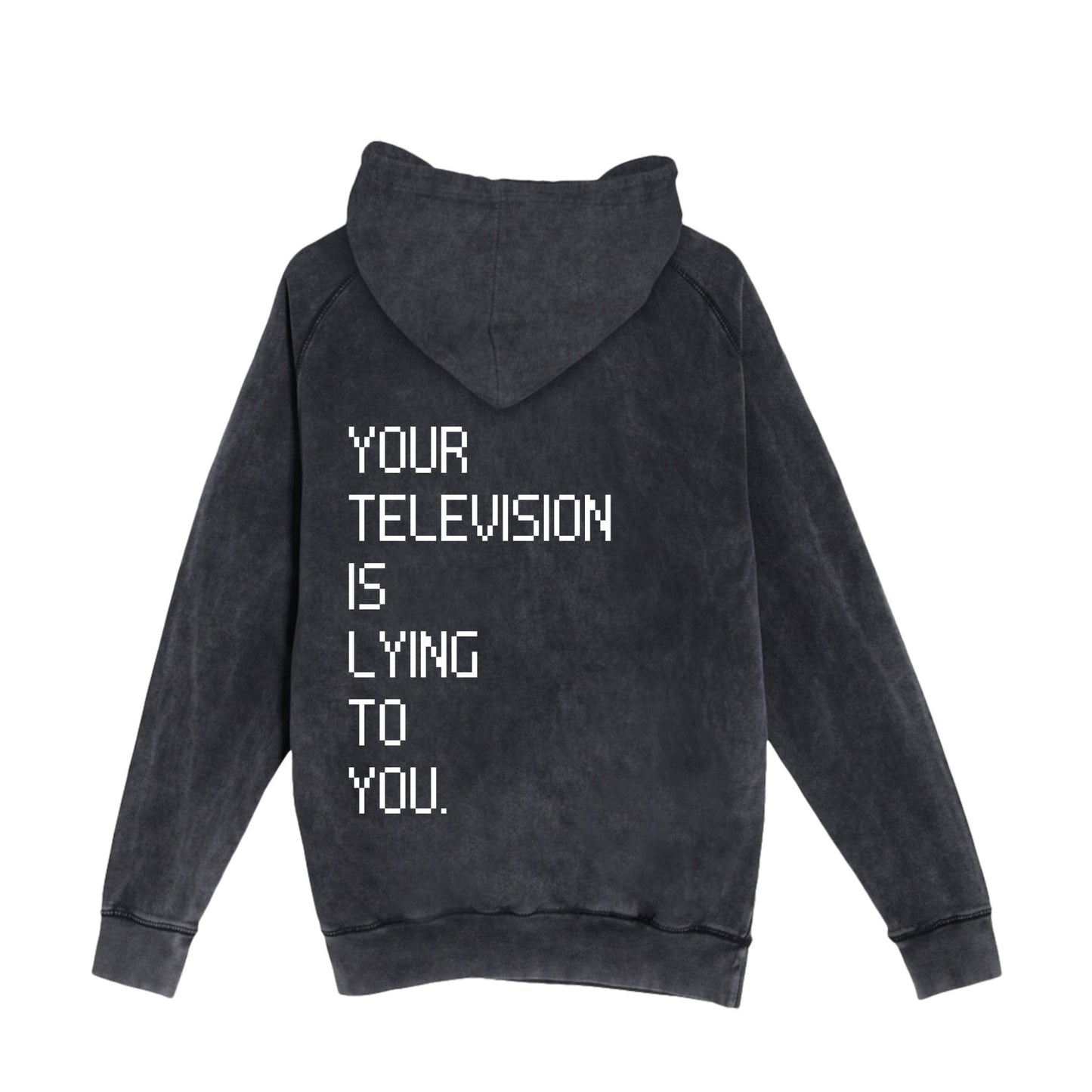 Your Television Is Lying Vintage Hoodie Wear The Peace Hoodies S