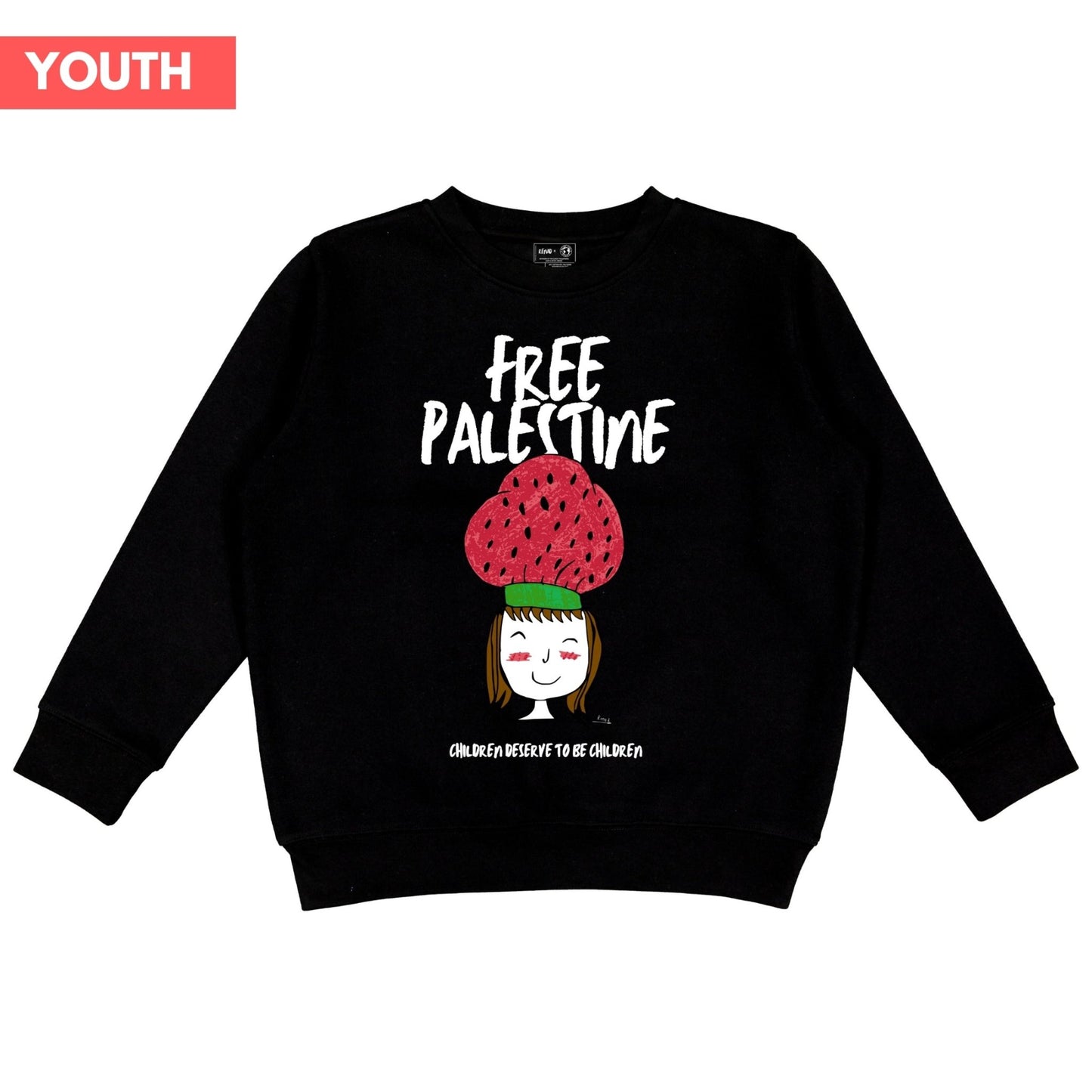 Youth Children Of Gaza Crewneck (Renad X WTP) Wear The Peace Youth Crewneck XS