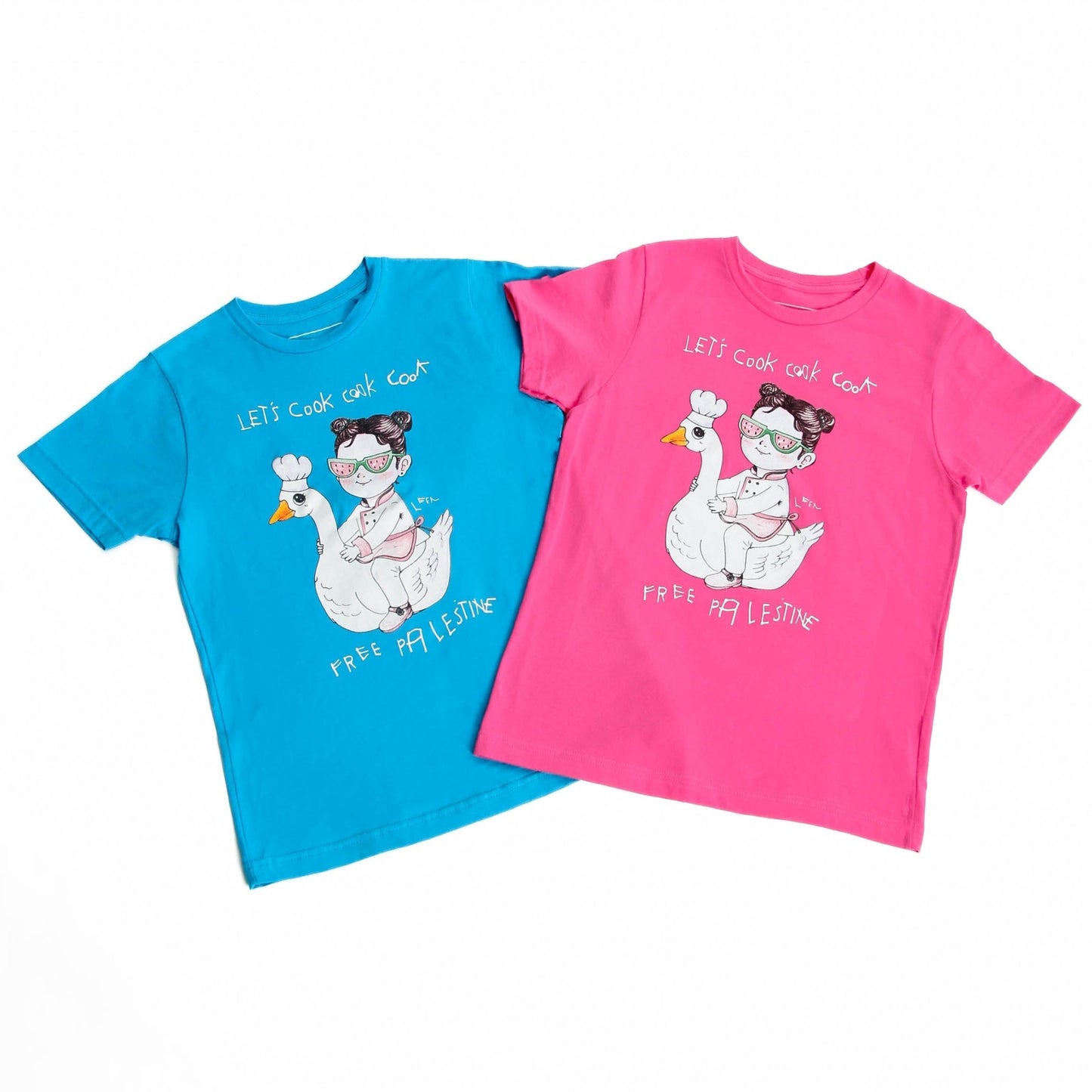 Youth Let's Cook Tee (Leen X WTP) Wear The Peace Youth Crewneck Blue XS