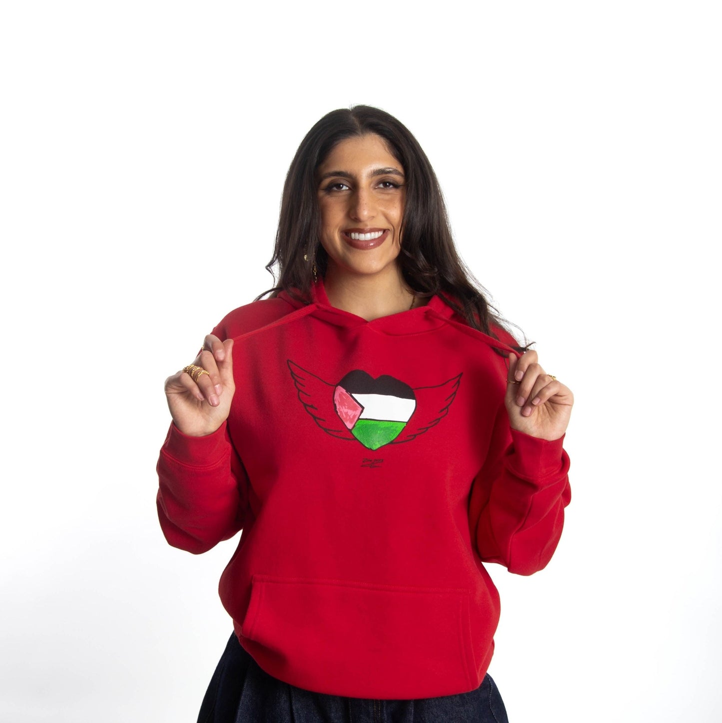 Zina Y. Art Hoodie Wear The Peace Hoodies S