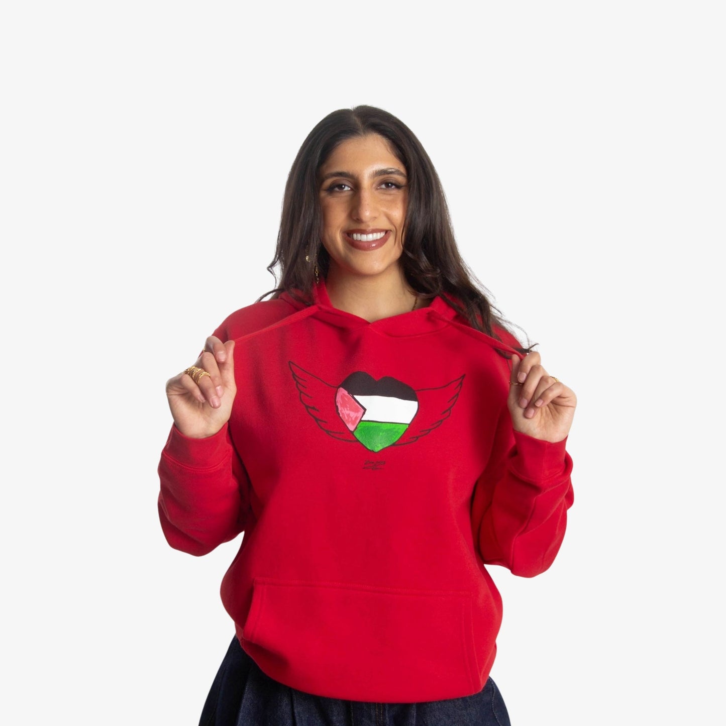 Zina Y. Art Hoodie Wear The Peace Hoodies S