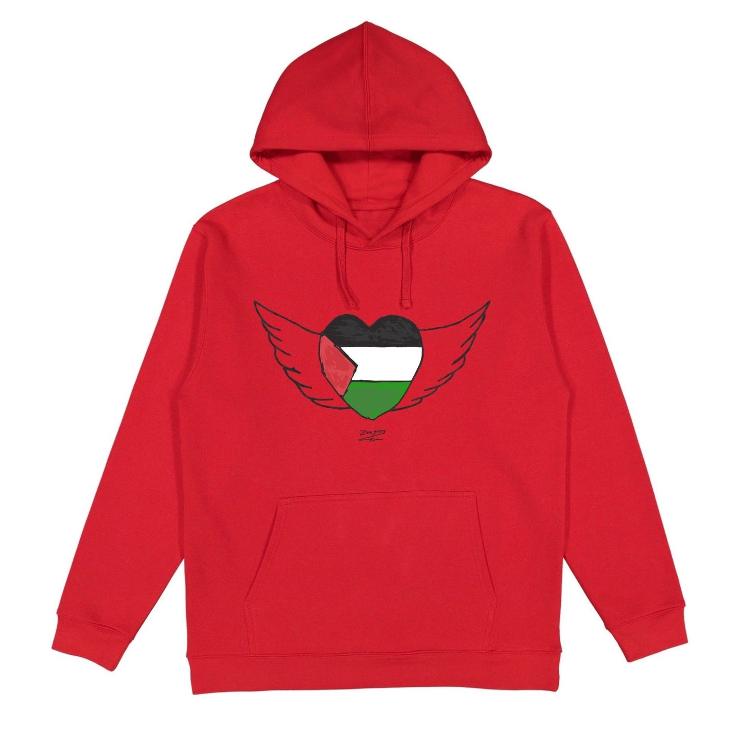 Zina Y. Art Hoodie Wear The Peace Hoodies S