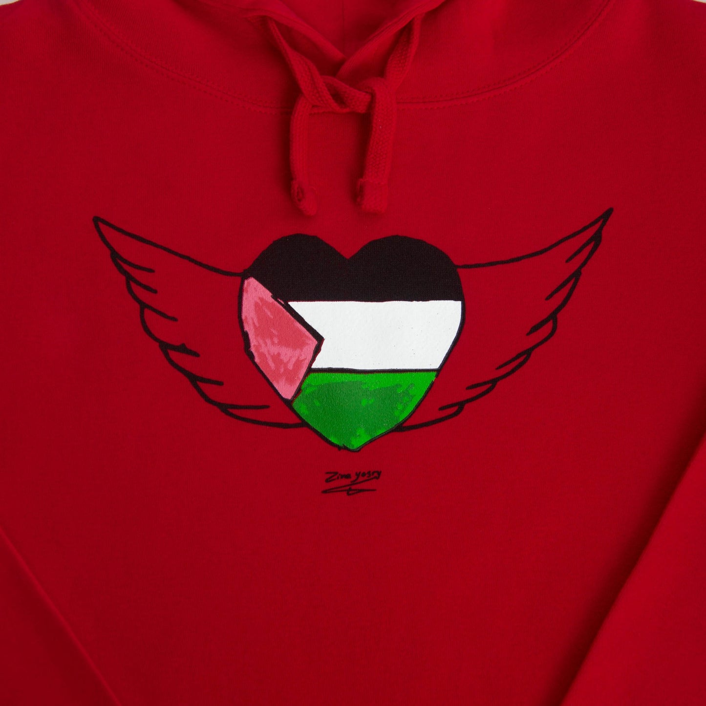 Zina Y. Art Hoodie Wear The Peace Hoodies S