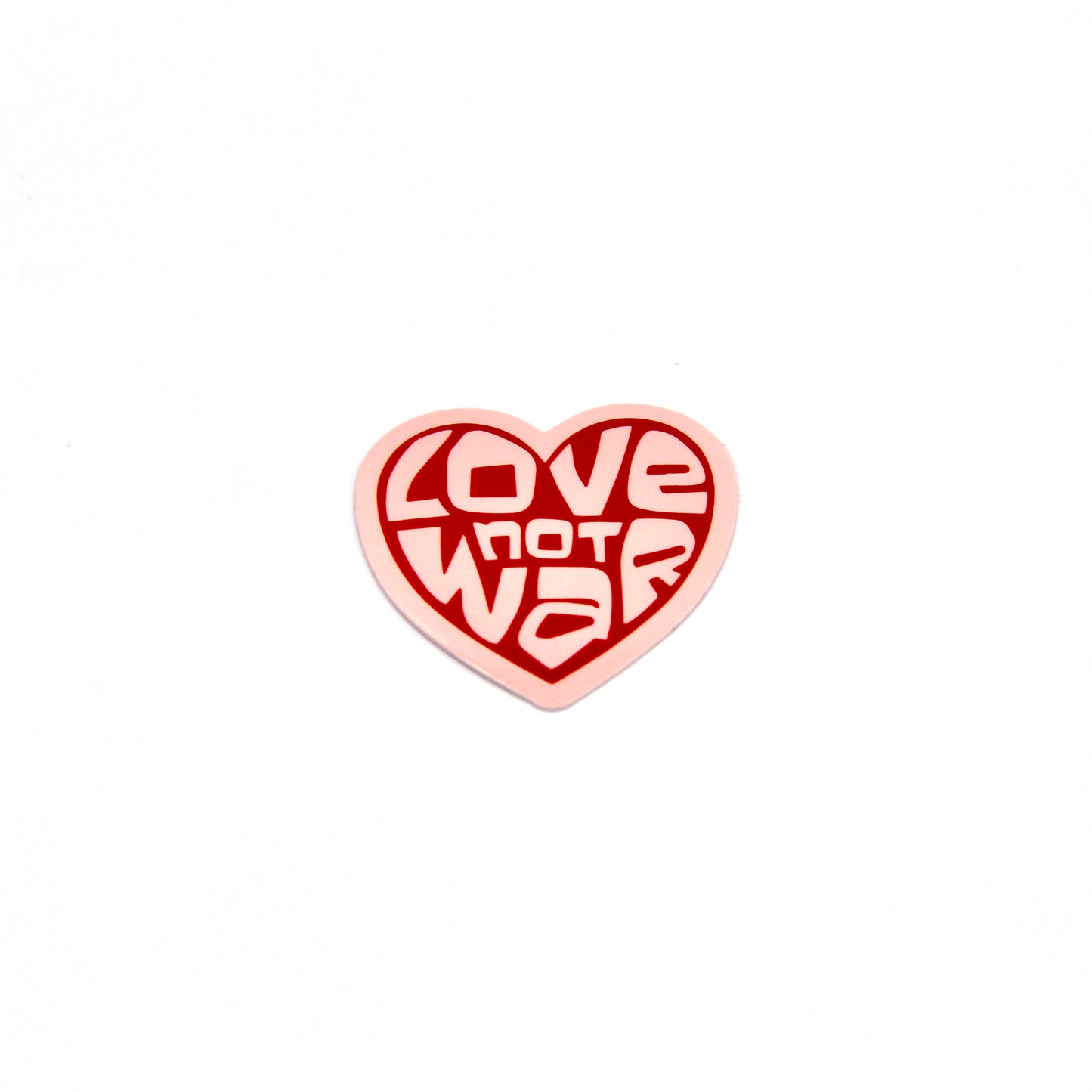 Love Not War Sticker