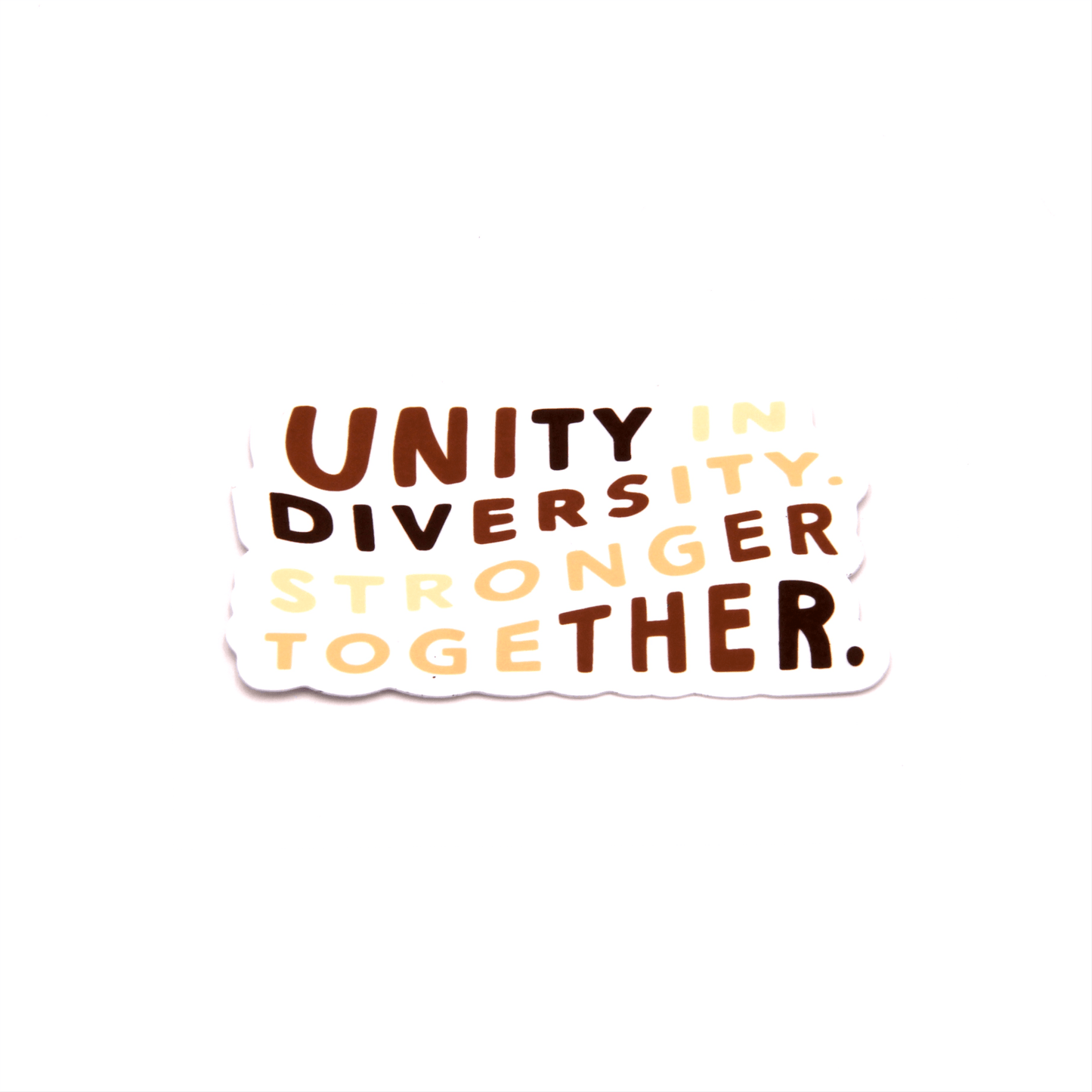Unity In Diversity Sticker