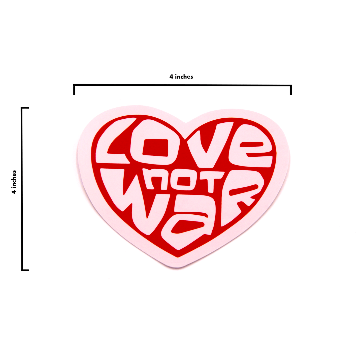 Love Not War Bumper Sticker