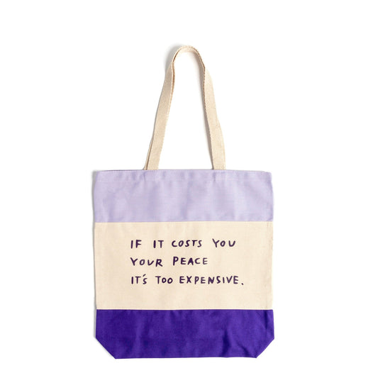 Load image into Gallery viewer, Cost Of Peace Tote Bag Wear The Peace
