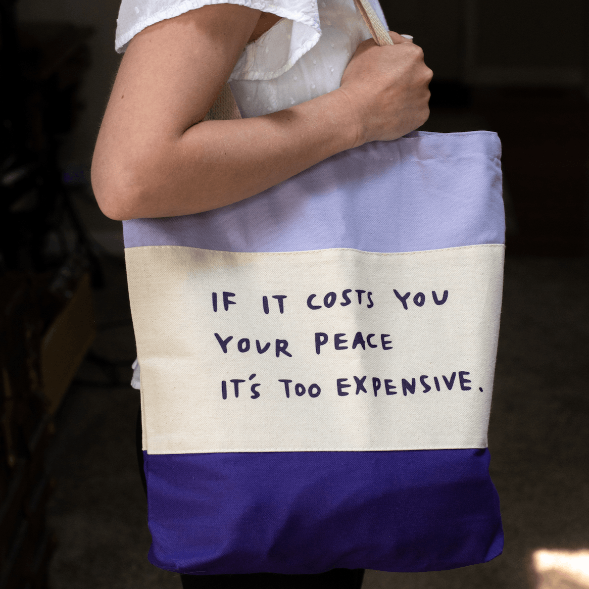 Cost Of Peace Tote Bag Wear The Peace