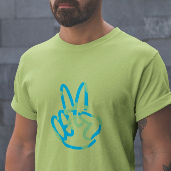 Load image into Gallery viewer, Earthling Tee Wear The Peace Short Sleeves Lime S
