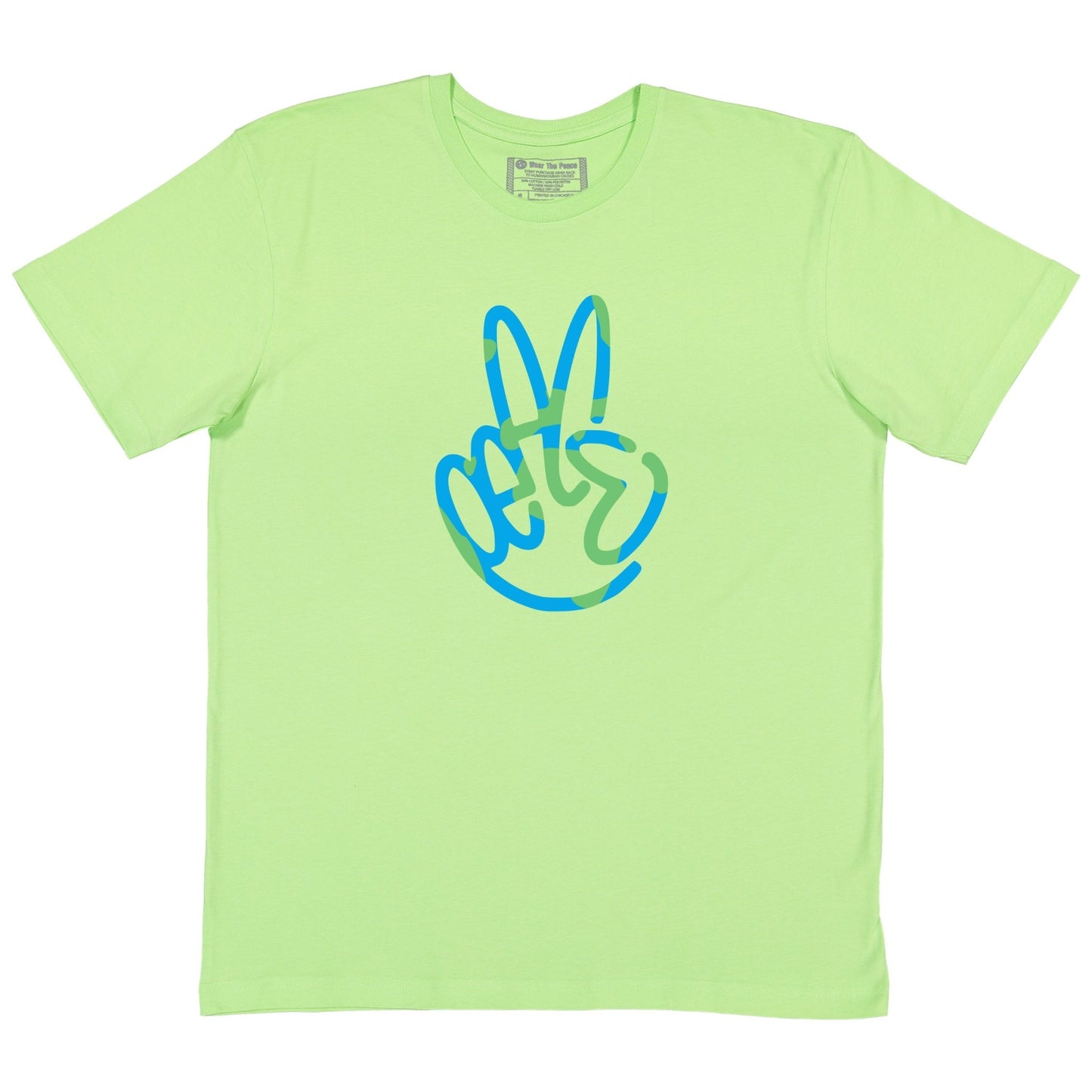 Load image into Gallery viewer, Earthling Tee Wear The Peace Short Sleeves Lime S
