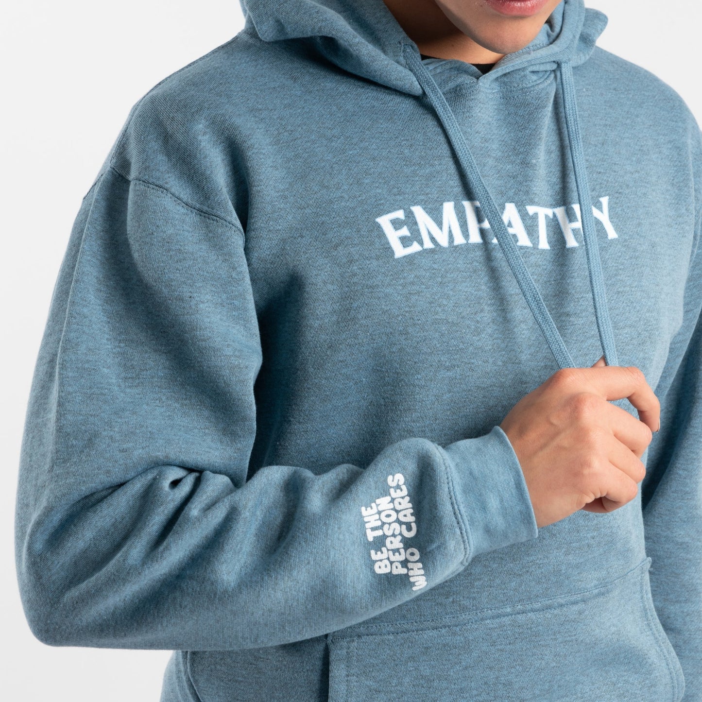Load image into Gallery viewer, Empathy Hoodie Wear The Peace Hoodies Heather Blue S
