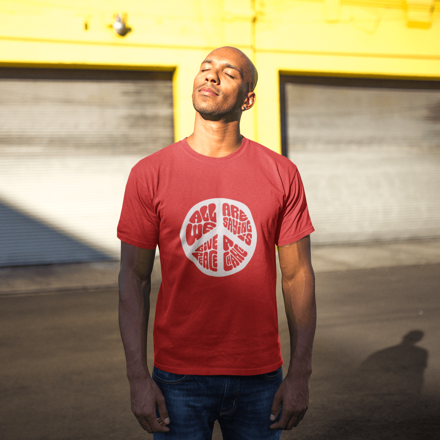 Give Peace A Chance Tee Wear The Peace Short Sleeves S