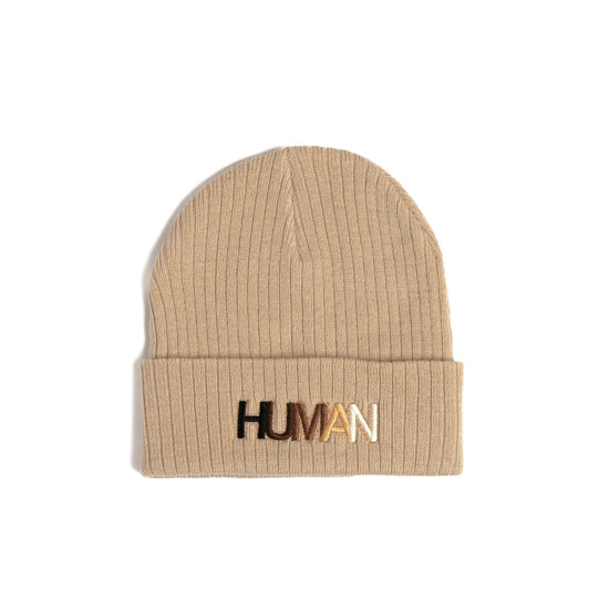 Load image into Gallery viewer, Human Embroidered Beanie Wear The Peace Beanie
