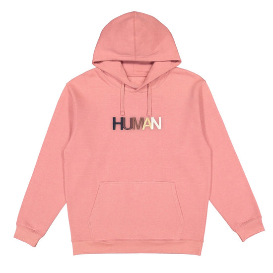 Load image into Gallery viewer, Human Embroidered Hoodie Wear The Peace Hoodies Mauve S
