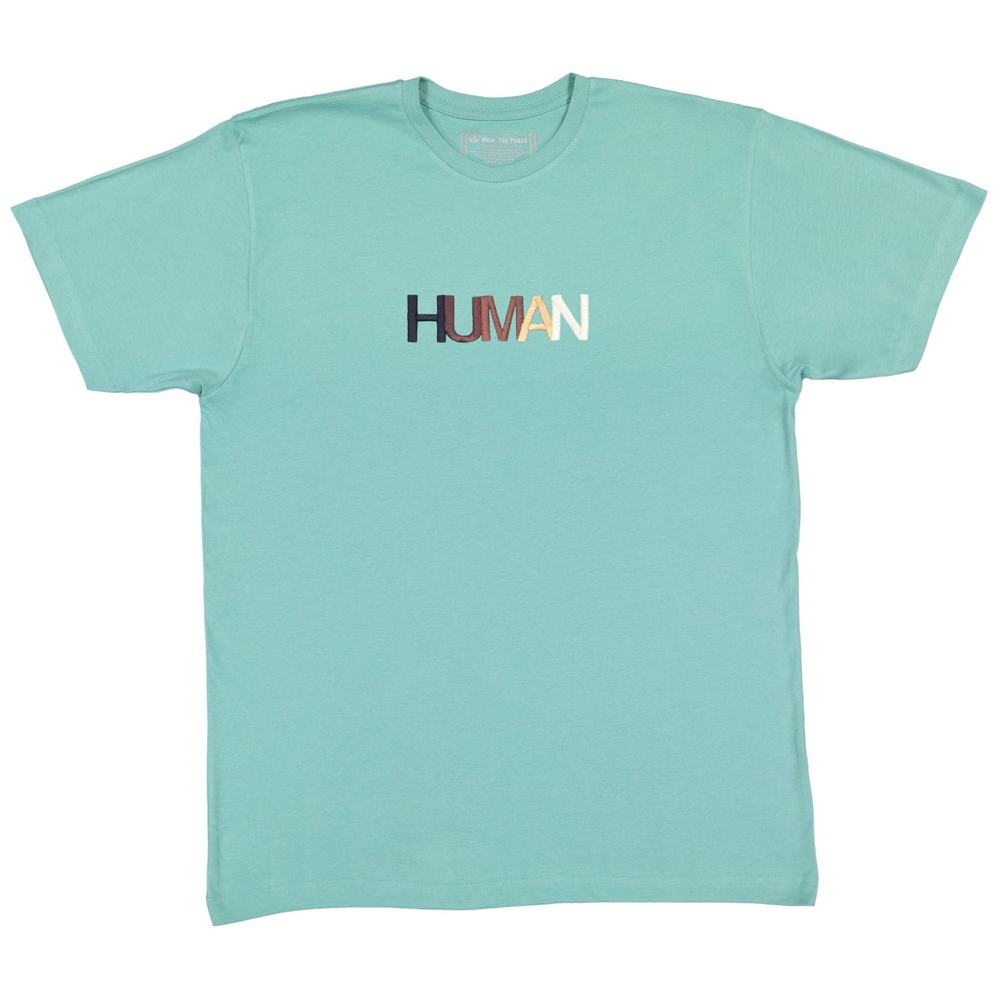 Human Embroidered Tee  We Are All Human – Wear The Peace