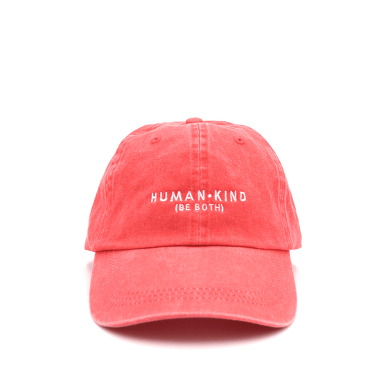 Human Kind Cap Wear The Peace Dad Caps Washed Red