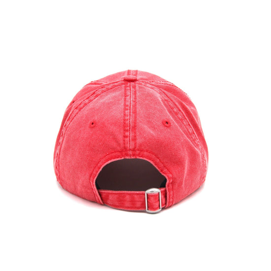Load image into Gallery viewer, Human Kind Cap Wear The Peace Dad Caps Washed Red
