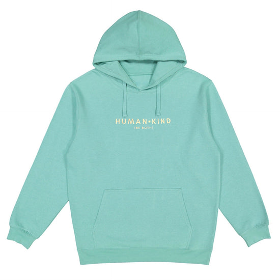 Load image into Gallery viewer, Human Kind Embroidered Hoodie Wear The Peace Hoodies Saltwater S
