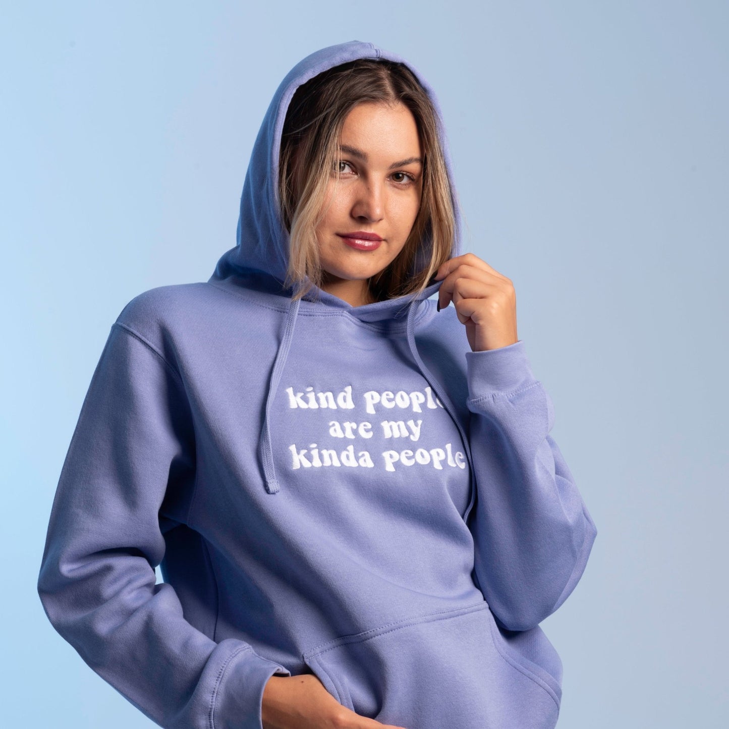 Kind People Embroidered Hoodie – Wear The Peace