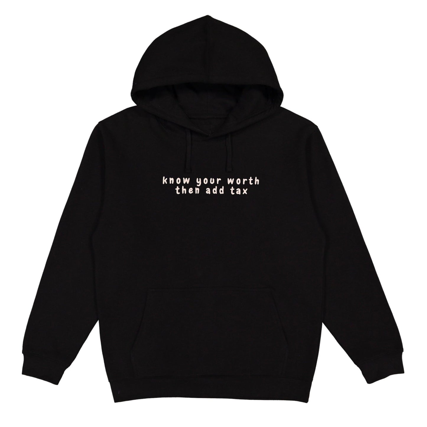 Load image into Gallery viewer, Know Your Worth Hoodie Wear The Peace Hoodies Black S
