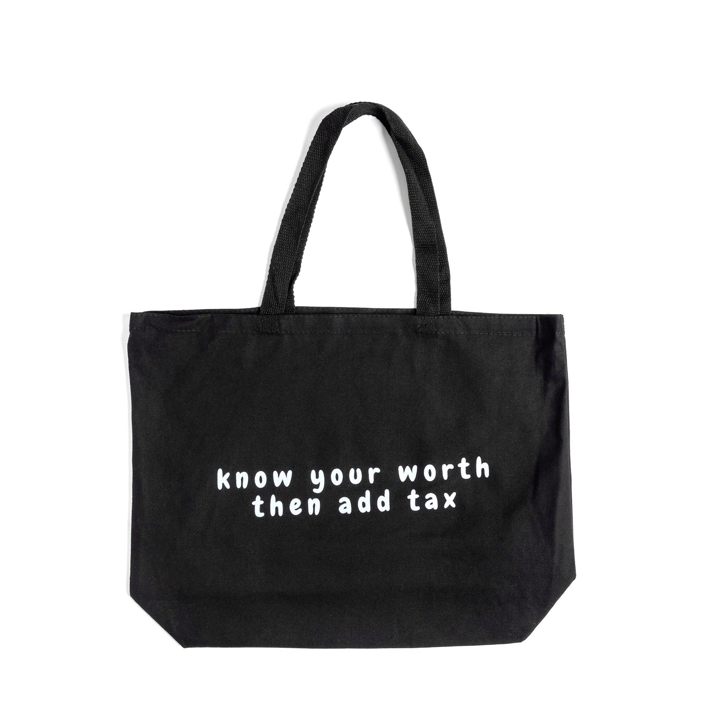 Know Your Worth Jumbo Tote Bag Wear The Peace