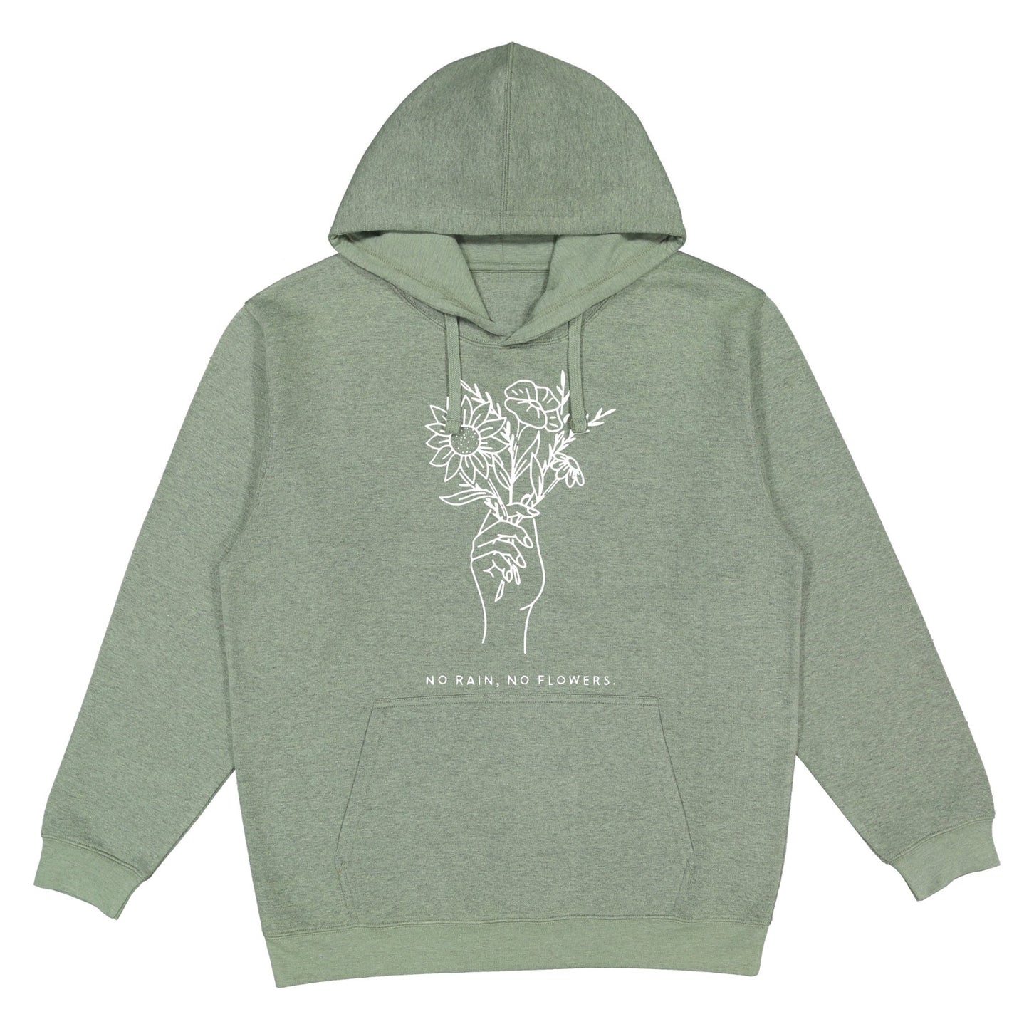 Load image into Gallery viewer, No Rain No Flowers Hoodie Wear The Peace Hoodies S
